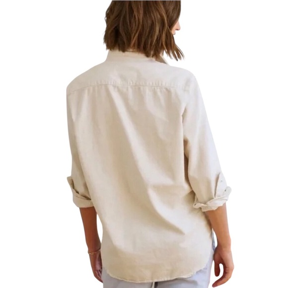 Frank & Eileen Barry Button Down Shirt Soft Vintage Cream S - Picture 6 of 7